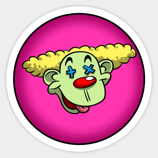 Clown Sticker by brightredrocket